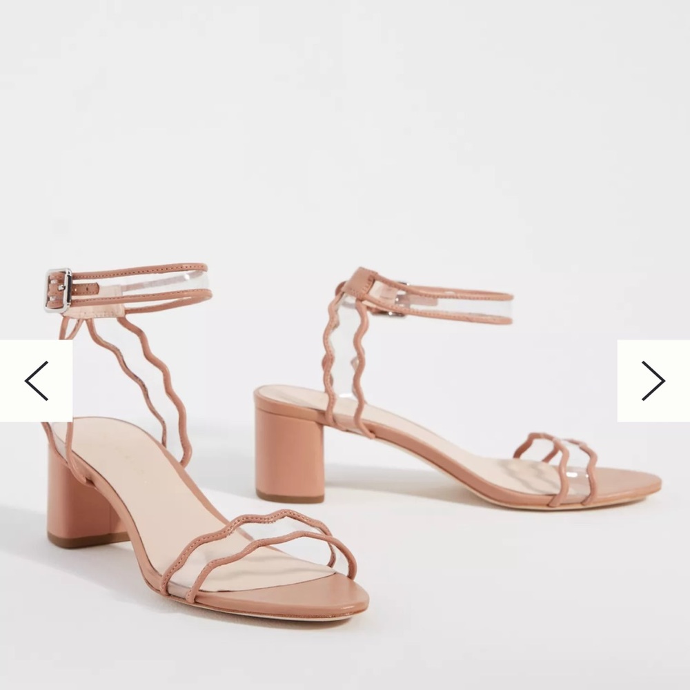 Loeffler Randall Scalloped Heeled Sandals